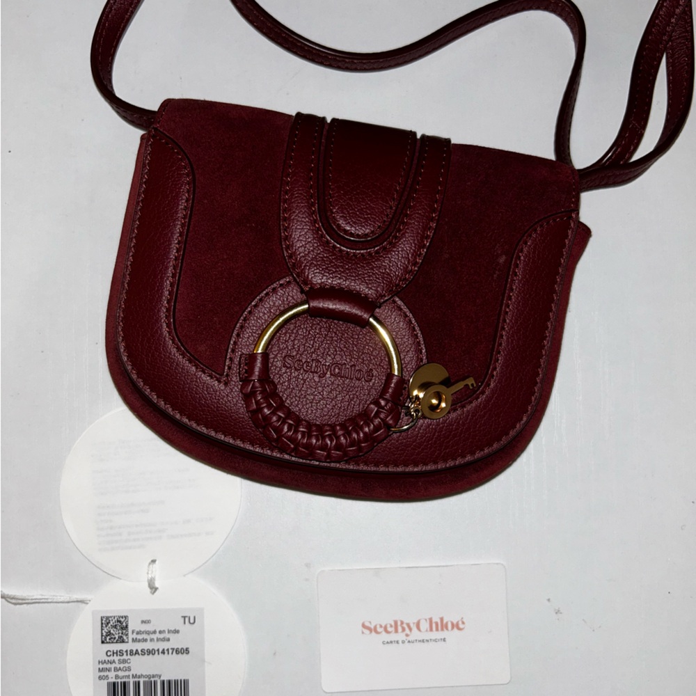 See by Chloe leather & suede mini hana bag